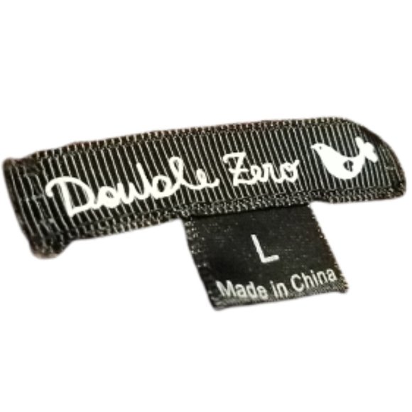 Double Zero Striped Knit Cardigan Women's Large L | Maroon / White - Picture 3 of 3